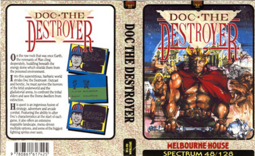 Doc the Destroyer box art for ZX Spectrum